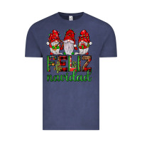 Vintage Denim feliz navidad gnomies Vintage Tee - JahusDesignShop