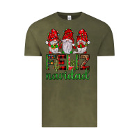 Vintage Olive feliz navidad gnomies Vintage Tee - JahusDesignShop