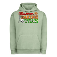 Pigment Oil Green christmas baking team Urban Hoodie - FaDigitalArtStudio