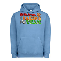 Pigment Pebble Blue christmas baking team Urban Hoodie - FaDigitalArtStudio