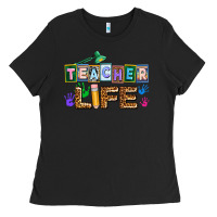 Black teacher life Ladies Tee - AdoDesignShop