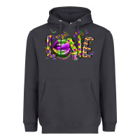 Smoke mardi gras love lips Heavyweight Hoodie - CowGirlArtShop