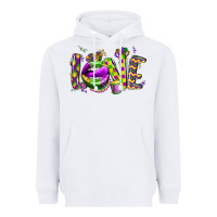White mardi gras love lips Heavyweight Hoodie - CowGirlArtShop
