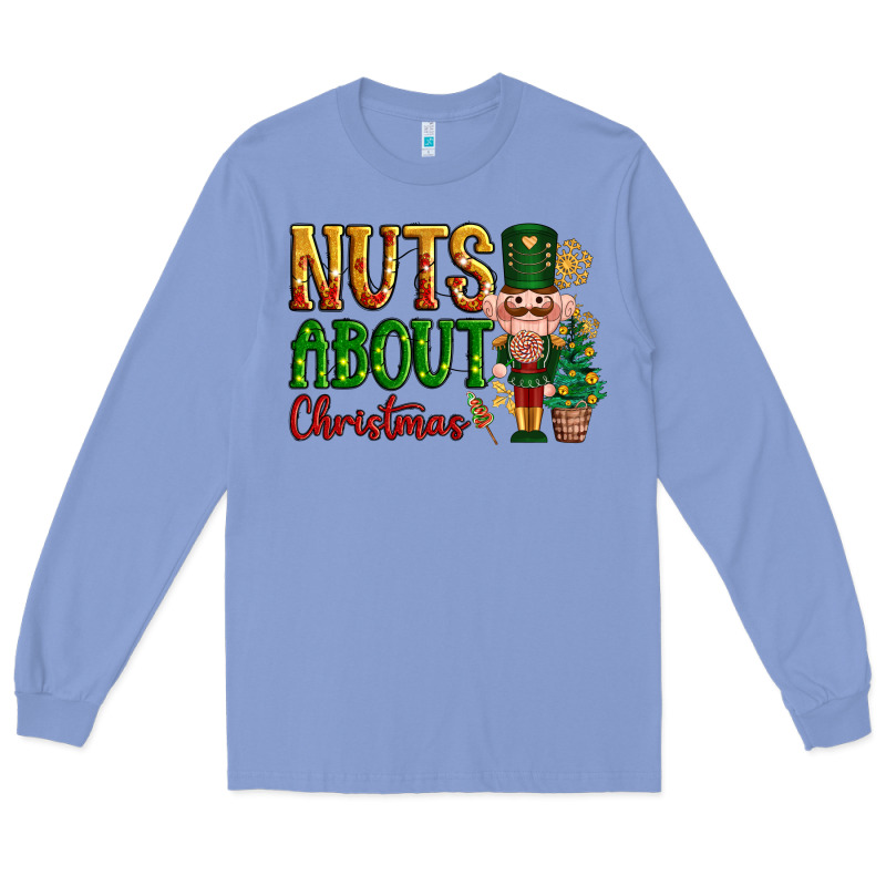 Nuts About Christmas Nutcracker Long Sleeve Tee by NancyCooperArtShop | Teevron