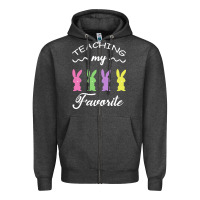 Charcoal Heather Teaching My Favorite Bunny Zipper Hoodie - Bettercallsaul