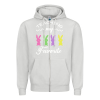 Dove Grey Teaching My Favorite Bunny Zipper Hoodie - Bettercallsaul