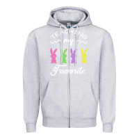 Heather Grey Teaching My Favorite Bunny Zipper Hoodie - Bettercallsaul