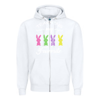 White Teaching My Favorite Bunny Zipper Hoodie - Bettercallsaul