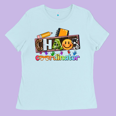 Teacher Chaos Coordinator Ladies Tee Designed By Adodesignshop