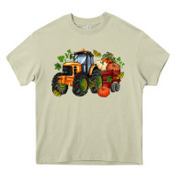 Mossy fall tractor with pumpkin Heavy Core Tee - AdoDesignShop