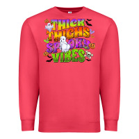 Cardinal thick thighs and spooky vibes Premium Sweatshirt - CowGirlArtShop