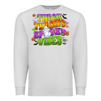 Dove Grey thick thighs and spooky vibes Premium Sweatshirt - CowGirlArtShop