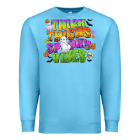 Ocean Blue thick thighs and spooky vibes Premium Sweatshirt - CowGirlArtShop