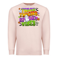 Pale Pink thick thighs and spooky vibes Premium Sweatshirt - CowGirlArtShop