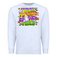 White thick thighs and spooky vibes Premium Sweatshirt - CowGirlArtShop