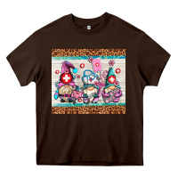 Chocolate Brown nurse gnomes Heavy Core Tee - AdoDesignShop