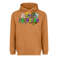 Meerkat tax preparer mardi gras Heavyweight Hoodie - CowGirlArtShop