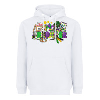 White tax preparer mardi gras Heavyweight Hoodie - CowGirlArtShop