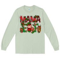 Matcha Mama Elf with Gift Christmas Long Sleeve Tee - NancyCooperArtShop