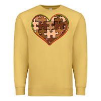 Antique Gold melanin skin tone heart black history Premium Sweatshirt - CowGirlArtShop