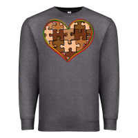 Charcoal Heather melanin skin tone heart black history Premium Sweatshirt - CowGirlArtShop