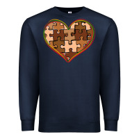 Navy melanin skin tone heart black history Premium Sweatshirt - CowGirlArtShop