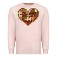 Pale Pink melanin skin tone heart black history Premium Sweatshirt - CowGirlArtShop