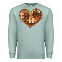 Seafoam melanin skin tone heart black history Premium Sweatshirt - CowGirlArtShop