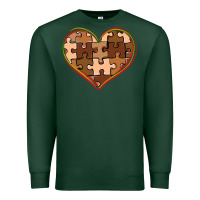 Sports Green melanin skin tone heart black history Premium Sweatshirt - CowGirlArtShop