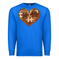 True Royal melanin skin tone heart black history Premium Sweatshirt - CowGirlArtShop