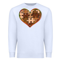 White melanin skin tone heart black history Premium Sweatshirt - CowGirlArtShop