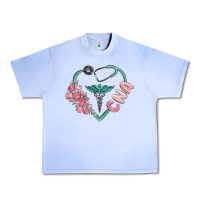 Grape Ice cna heart Urban Heavy Tee - MaliasSmallBusiness