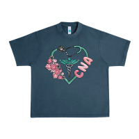 Midnight Navy cna heart Urban Heavy Tee - MaliasSmallBusiness