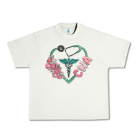 Pistachio cna heart Urban Heavy Tee - MaliasSmallBusiness