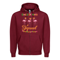Burgundy Cinco De Mayo Squad Zipper Hoodie - Bettercallsaul
