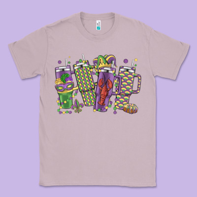 Mardi Gras Coffee Classic Tee Designed By Maliassmallbusiness