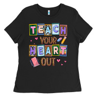Black teach your heart out Ladies Tee - AdoDesignShop