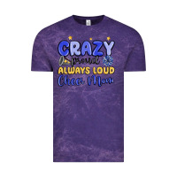 Cloud Purple crazy proud always loud cheer mom Vintage Tee - MaliasSmallBusiness
