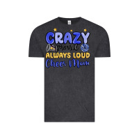 Vintage Black crazy proud always loud cheer mom Vintage Tee - MaliasSmallBusiness
