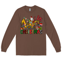 Chestnut I Dig Christmas Long Sleeve Tee - MaliasSmallBusiness