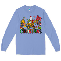 Colony Blue I Dig Christmas Long Sleeve Tee - MaliasSmallBusiness