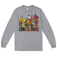 Heather Grey I Dig Christmas Long Sleeve Tee - MaliasSmallBusiness