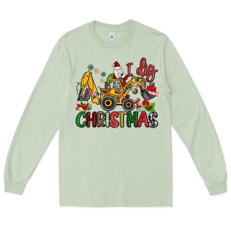 I Dig Christmas Long Sleeve Tee by MaliasSmallBusiness | Teevron