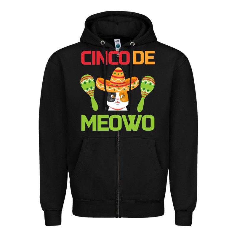 Cinco De Meow Zipper Hoodie by Bettercallsaul | Teevron