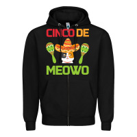 Black Cinco De Meow Zipper Hoodie - Bettercallsaul