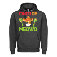 Charcoal Heather Cinco De Meow Zipper Hoodie - Bettercallsaul