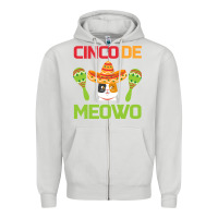 Dove Grey Cinco De Meow Zipper Hoodie - Bettercallsaul