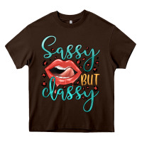Chocolate Brown sassy but classy Heavy Core Tee - JahusDesignShop
