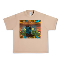 Burro boot cactus sunflower gemstone Urban Heavy Tee - AdoDesignShop