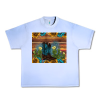 Grape Ice boot cactus sunflower gemstone Urban Heavy Tee - AdoDesignShop